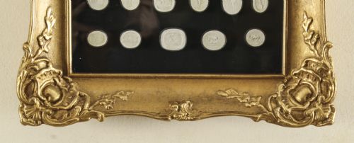 fig 5. Antique Set Framed 32 Grand Tour Giovanni Liberotti Intaglios 19th C
