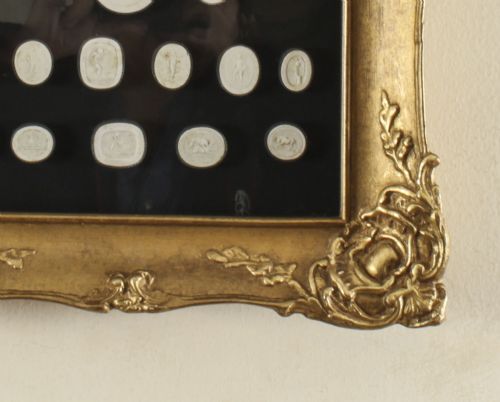 fig 6. Antique Set Framed 32 Grand Tour Giovanni Liberotti Intaglios 19th C
