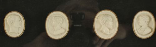 fig 4. Antique Pair Box Framed Grand Tour Giovanni Liberotti Intaglios 19th C