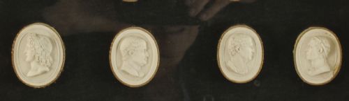 fig 5. Antique Pair Box Framed Grand Tour Giovanni Liberotti Intaglios 19th C