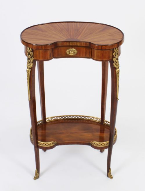fig 1. Antique French kingwood Kidney IOccasional Side Table c.1860