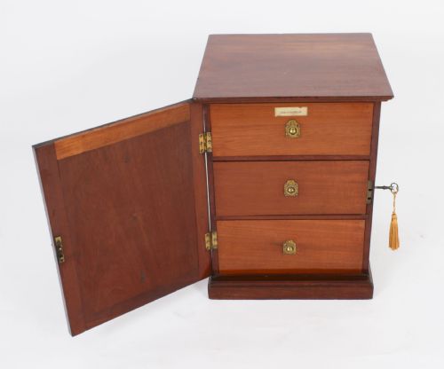 ANTIQUE VICTORIAN TABLE TOP JEWELLERY COLLECTORS CABINET 19TH C - ADDITIONAL PHOTO 6