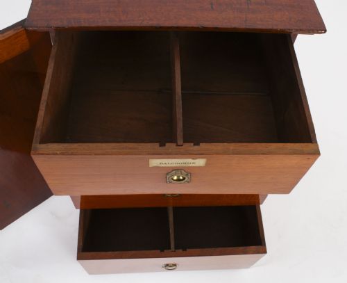 ANTIQUE VICTORIAN TABLE TOP JEWELLERY COLLECTORS CABINET 19TH C - ADDITIONAL PHOTO 12