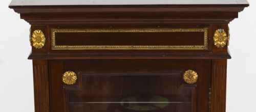 fig 2. Antique French Ormolu Mounted Vitrine Display Cabinet 19th C