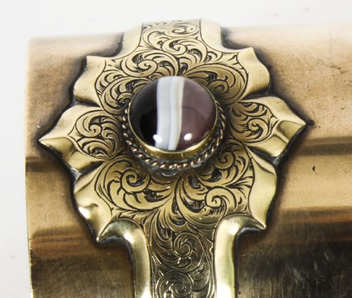 fig 3. Antique Ormolu & Agate Mounted Casket by Asprey C1870 19th C