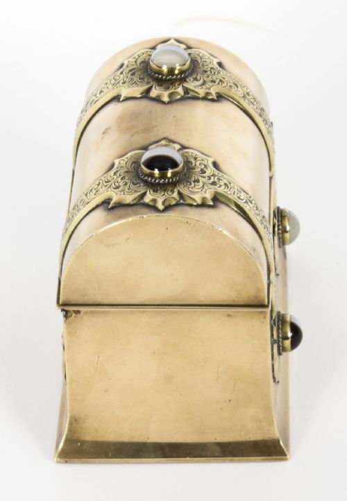 fig 5. Antique Ormolu & Agate Mounted Casket by Asprey C1870 19th C