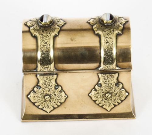 fig 6. Antique Ormolu & Agate Mounted Casket by Asprey C1870 19th C