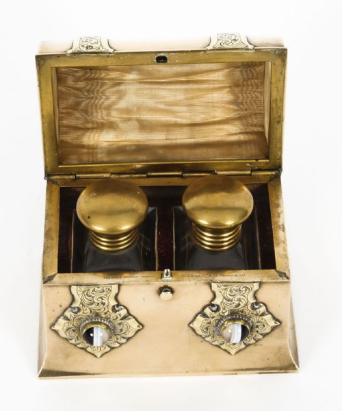 fig 7. Antique Ormolu & Agate Mounted Casket by Asprey C1870 19th C