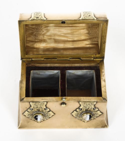 fig 9. Antique Ormolu & Agate Mounted Casket by Asprey C1870 19th C
