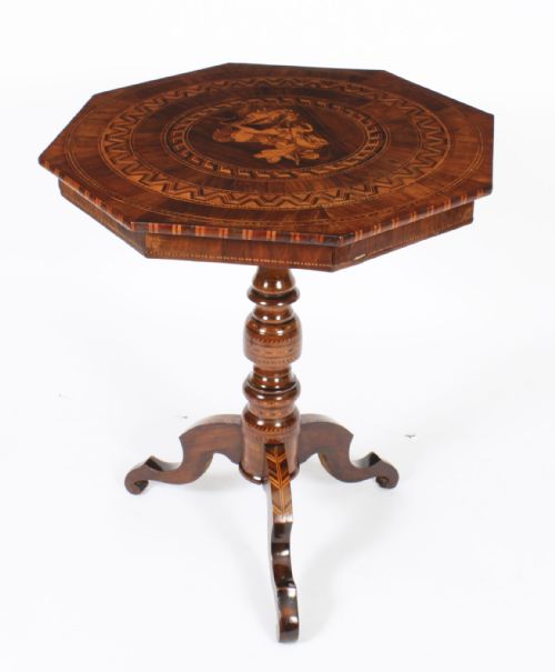 Antique Italian Sorrento Occasional Table C.1860 19th C

