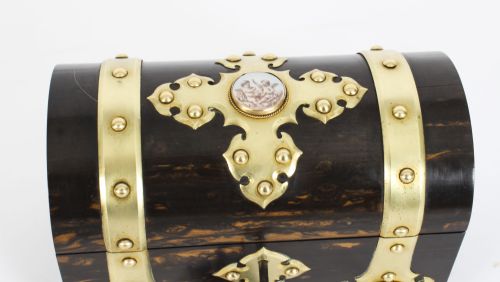 ANTIQUE ENGLISH COROMANDEL ORMOLU MOUNTED FOUR PIECE DESK SET MID 19TH C - ADDITIONAL PHOTO 12