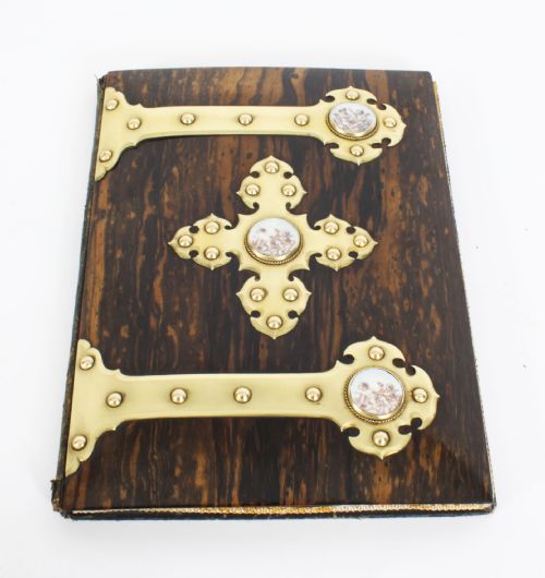 ANTIQUE ENGLISH COROMANDEL ORMOLU MOUNTED FOUR PIECE DESK SET MID 19TH C - ADDITIONAL PHOTO 21