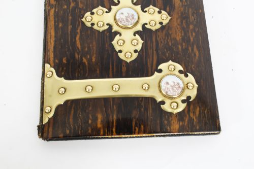 ANTIQUE ENGLISH COROMANDEL ORMOLU MOUNTED FOUR PIECE DESK SET MID 19TH C - ADDITIONAL PHOTO 22