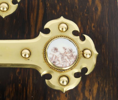 ANTIQUE ENGLISH COROMANDEL ORMOLU MOUNTED FOUR PIECE DESK SET MID 19TH C - ADDITIONAL PHOTO 23