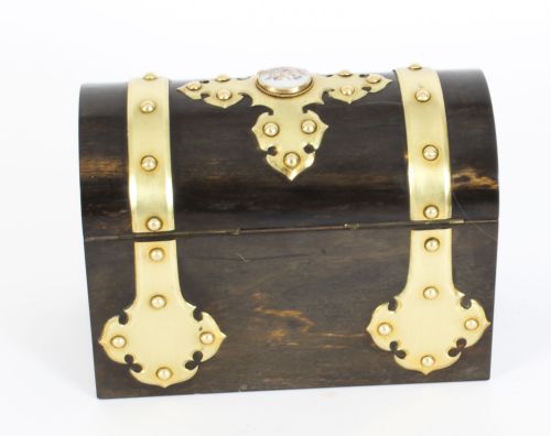 ANTIQUE ENGLISH COROMANDEL ORMOLU MOUNTED FOUR PIECE DESK SET MID 19TH C - ADDITIONAL PHOTO 25