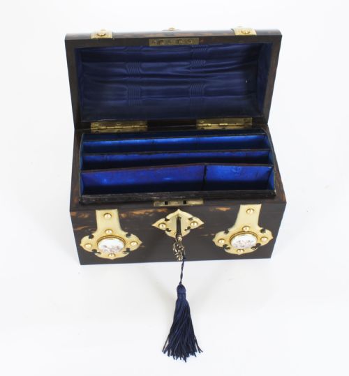 ANTIQUE ENGLISH COROMANDEL ORMOLU MOUNTED FOUR PIECE DESK SET MID 19TH C - ADDITIONAL PHOTO 26