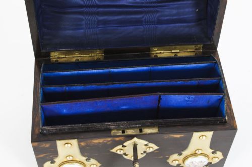 ANTIQUE ENGLISH COROMANDEL ORMOLU MOUNTED FOUR PIECE DESK SET MID 19TH C - ADDITIONAL PHOTO 27