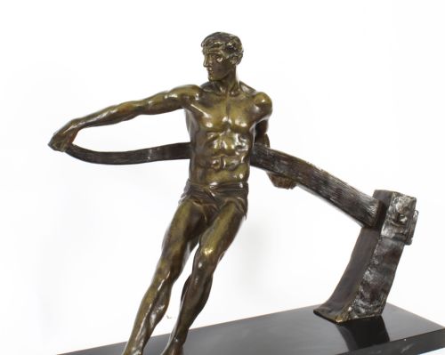 fig 2. Antique Art Deco Bronze Figure of a Riverman by Maurice Guiraud-Rivière C1920