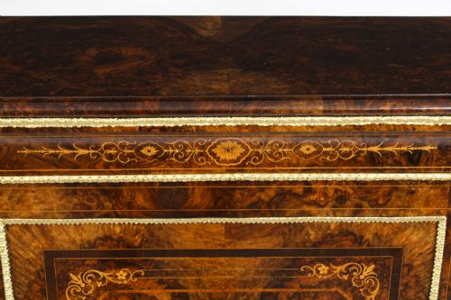fig 3. Antique Victorian Pier Cabinet Sevres Plaque c.1860 19th Century