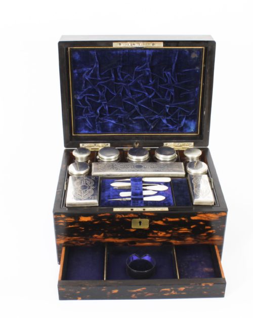 Antique Victorian Coromandel Travelling Vanity Case Circa 1830 19th C
