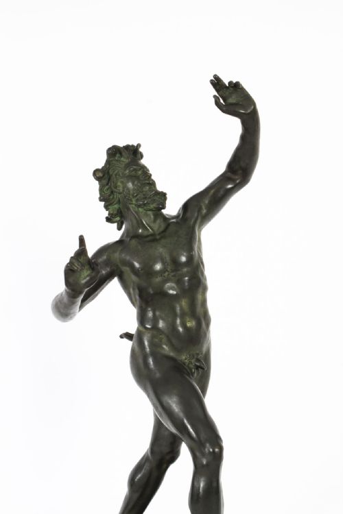 fig 5. Antique Large 79cm 2ft 6inch Bronze of Pan Dancing G.Nisini Circa 1830 19th C