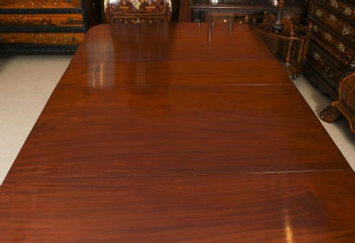 ANTIQUE 8FT REGENCY METAMORPHIC 3 PILLAR DINING TABLE C1820 19TH C - ADDITIONAL PHOTO 10