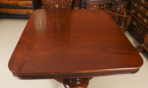 ANTIQUE 8FT REGENCY METAMORPHIC 3 PILLAR DINING TABLE C1820 19TH C - ADDITIONAL PHOTO 18