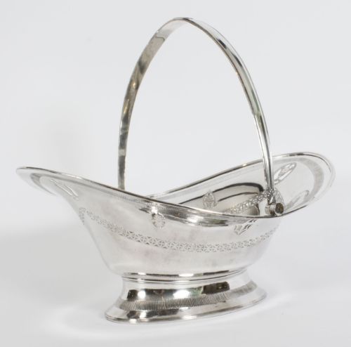 fig 1. Antique George III Old Sheffield Silver on Copper Basket Circa 1780 18th C
