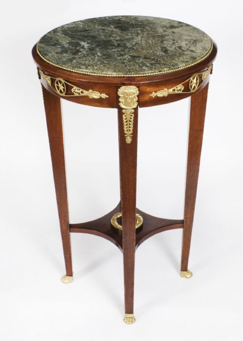 Antique French Empire Marble & Ormolu Occasional Table 19th C
