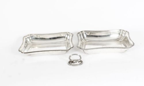 ANTIQUE PAIR SILVER PLATED ENTREE DISHES ELKINGTON DATED 1888 19TH CENTURY - ADDITIONAL PHOTO 8