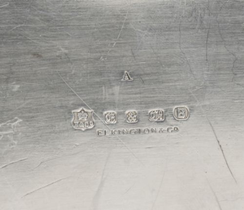 ANTIQUE PAIR SILVER PLATED ENTREE DISHES ELKINGTON DATED 1888 19TH CENTURY - ADDITIONAL PHOTO 13