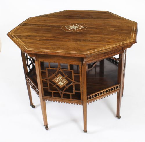fig 5. Antique Large 3ft 6 Gonçalo Alves Occasional Side Centre Table 19th C