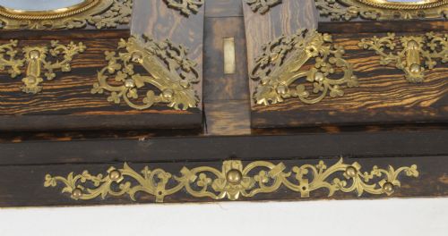 fig 6. Antique Betjemann's Coromandel & Wedgewood Book Slide 19th C
