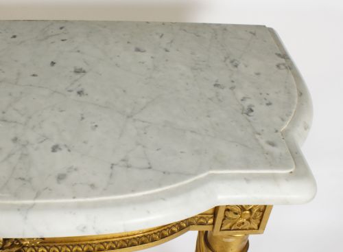 fig 4. Antique French Napoleon III Carved Giltwood Console Pier Table c.1870 19th C