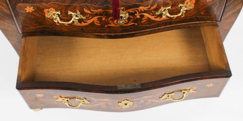 ANTIQUE FRENCH LOUIS REVIVAL MARQUETRY COMMODE CHEST OF DRAWERS 19TH C - ADDITIONAL PHOTO 10