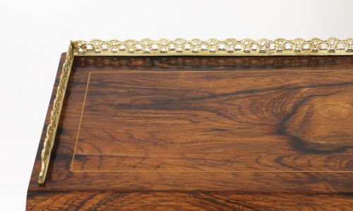fig 5. Antique French Gonçalo Alves Marquetry Bureau de Dame 19th C
