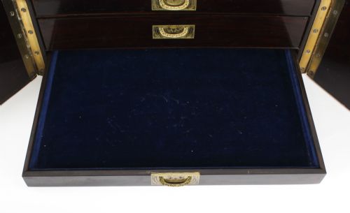 fig 3. Antique Palais Royal French Casket Necessaire Vanity Chest by L. Dujat 19th C
