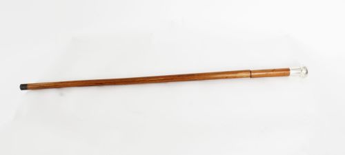 Antique English Silver & Malacca Sword / Walking Stick Cane 19th Century

