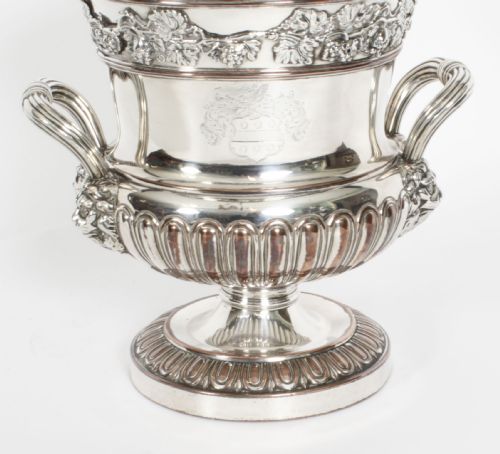 fig 1. Antique Old Sheffield Plate Regency Wine Cooler C1820 19th C