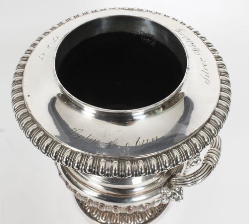 fig 4. Antique Old Sheffield Plate Regency Wine Cooler C1820 19th C