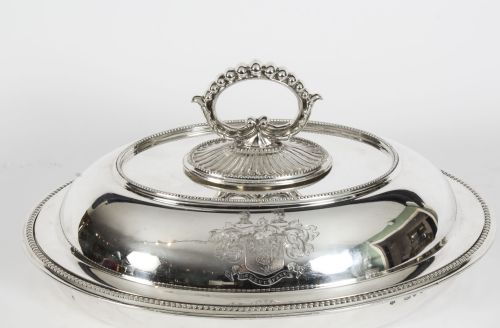 fig 2. Antique Set 4 Sterling Silver Entree Dishes & Covers Finley & Taylor 1890 19th C
