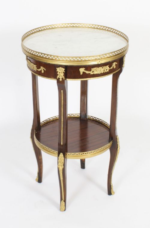 Antique French Empire Marble & Ormolu Occasional Table 19th C
