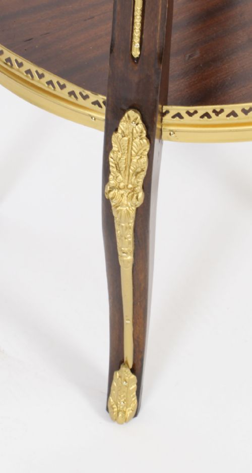 fig 10. Antique French Empire Marble & Ormolu Occasional Table 19th C
