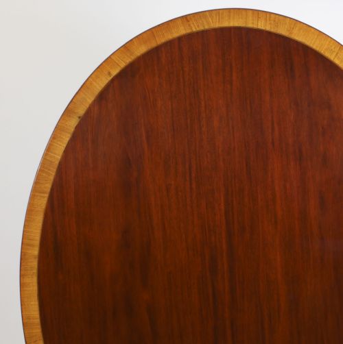 fig 3. Antique 5 ft Oval Mahogany Tilt top Dining Table Circa 1900