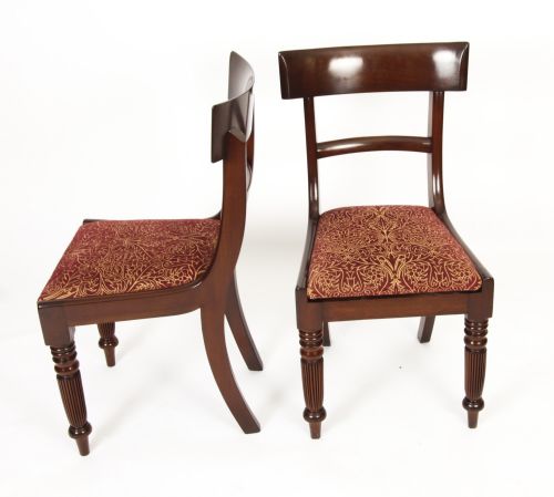 fig 1. Antique Set 10 English William IV Barback Dining Chairs Circa 1830 19th C