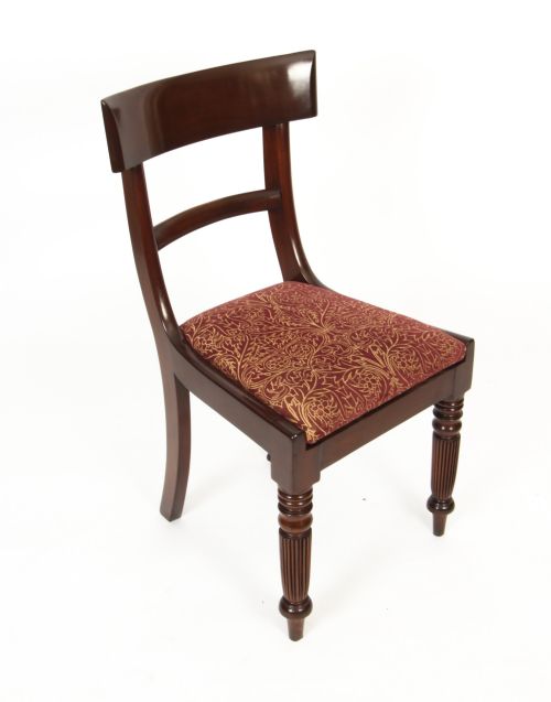 fig 2. Antique Set 10 English William IV Barback Dining Chairs Circa 1830 19th C