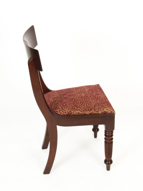 fig 3. Antique Set 10 English William IV Barback Dining Chairs Circa 1830 19th C