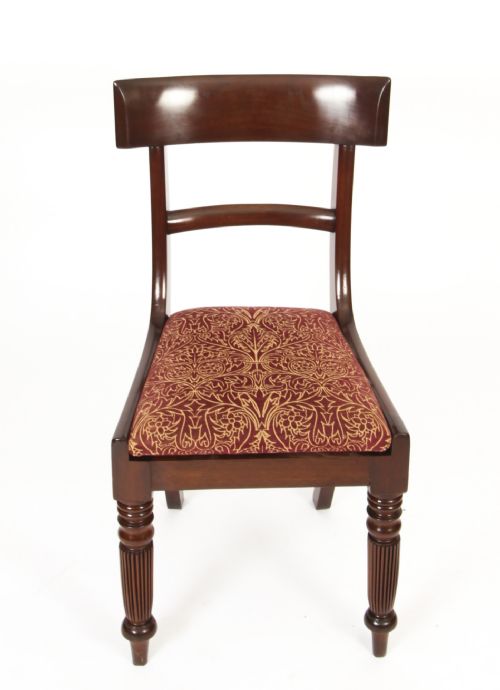 fig 4. Antique Set 10 English William IV Barback Dining Chairs Circa 1830 19th C