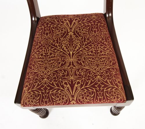 fig 5. Antique Set 10 English William IV Barback Dining Chairs Circa 1830 19th C