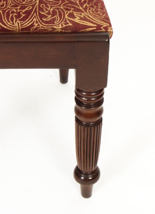 fig 6. Antique Set 10 English William IV Barback Dining Chairs Circa 1830 19th C